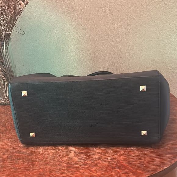 Dagne Dover Signature Legend Black Coated Canvas Large Tote - Picture 6 of 16